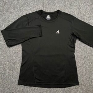 Eddie Bauer First Ascent Shirt Mens‎ M Black Polartec Power Dry Base Layer